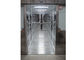 Caixa de passagem de aço inoxidável do quarto desinfetado de chuveiro de ar do Portable 304 com a porta automática da corrediça