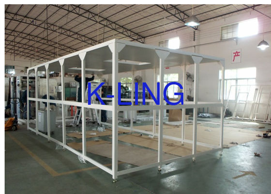 Sistema de sala limpa modular com filtro HEPA de tamanho personalizado e piso antiestático de PVC