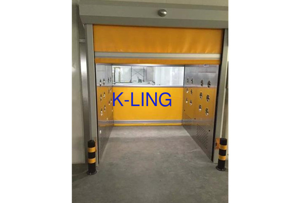 Porta automática de rolamento rápida do armário de aço inoxidável do túnel do chuveiro de ar da carga