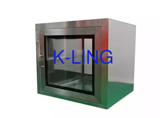 Passagem estática da janela de transferência dos SS SUS304 através da caixa com luz UV