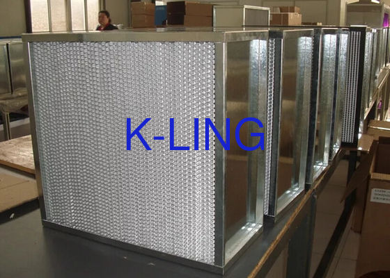 Filtro de ar de Hepa do estilo da caixa do de alta capacidade da eficiência H14 com ripa