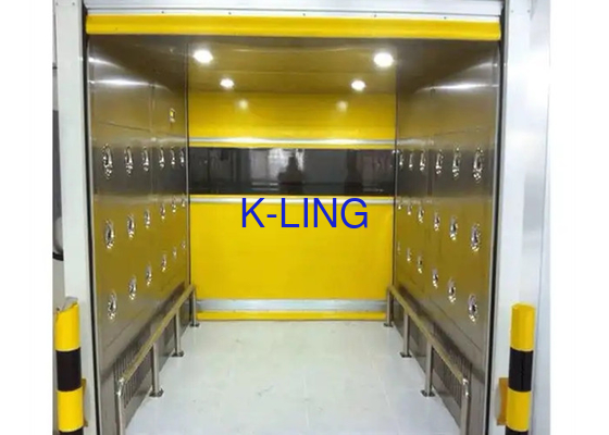 equipamento rápido da casa de banho com chuveiro da carga da porta do obturador do selo do túnel do chuveiro de ar 25m/s