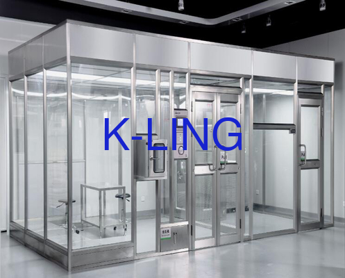 Sala de limpeza de H14 Hardwall com tratamento de superfície de lustro ≥500 Lux Lighting