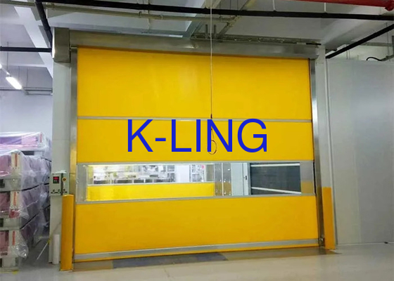 Chuveiro de ar de porta rápida de PVC para sala limpa com branco/vermelho azul