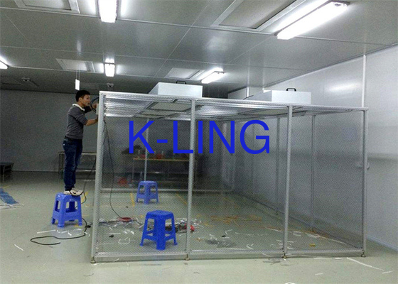 Fluxo de ar unidirecional Sala limpa de parede macia com ruído ≤ 75 dB e filme de PVC duradouro