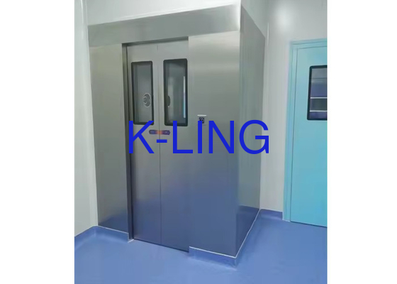 220V/50Hz Fornecimento de energia Tipo personalizado Chuveiro de ar de fluxo de ar com porta deslizante automática