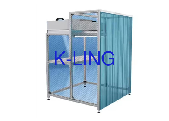 Classe 100-100000 Sala limpa de parede macia com filtro HEPA H14 personalizado