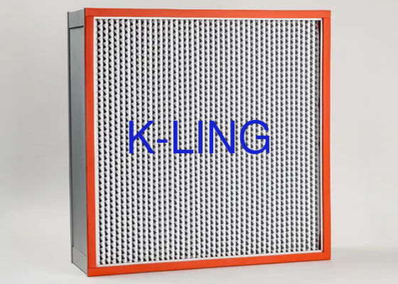 Filtro de ar HEPA 99,995% 0,3um Filtro de ar HEPA com vedação de cola AB e resistência a altas temperaturas