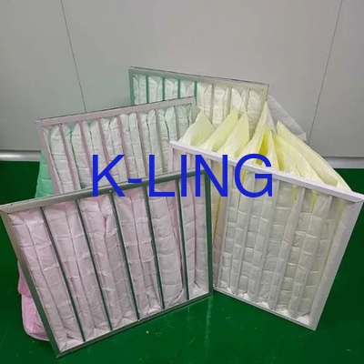 Filtro de ar de bolso para purificador de ar temperatura máxima 85C temperatura alta