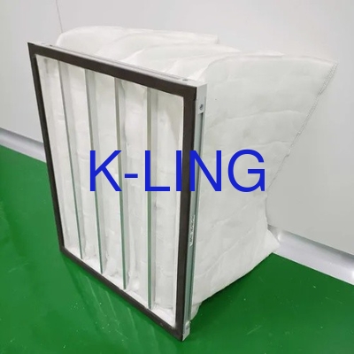 Filtro de sacos de excelente desempenho para salas limpas grau F5 F6 F7 F8