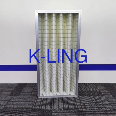 Construção de filtro de painel Resistência final 150-250 Painel plissado Pré-filtro