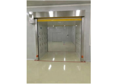 O aço laminado de vidro do chuveiro de ar da sala de limpeza da porta do perfil do suporte com coze a pintura
