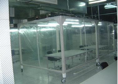 Sala de limpeza de aço revestida farmacêutica, câmara vertical de Softwall do poder do fluxo de ar laminar