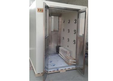 Meio túnel de vidro do chuveiro de ar da carga da porta do quadro do SUS 304 para a entrada da sala de limpeza