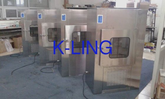 Caixa de passagem de aço inoxidável do chuveiro de ar do quarto desinfetado do alimento com padrão de QS