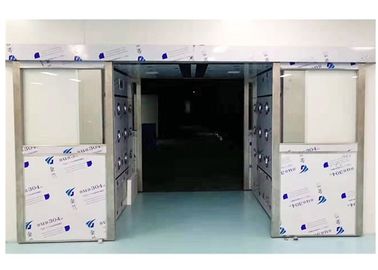 Túnel automático do chuveiro de ar da porta deslizante com certificação do CE da exposição do LCD