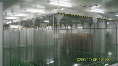 Quarto desinfetado de ISO8 Softwall/cabine vertical do fluxo de ar laminar com unidade de filtro de H14 HEPA