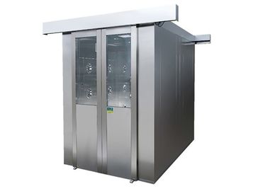 Painel LCD dobro da cor do controlo automático de chuveiro de ar da sala de limpeza da porta deslizante