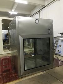 Caixa de passagem farmacêutica da sala de limpeza para a droga Transfter com porta de vidro