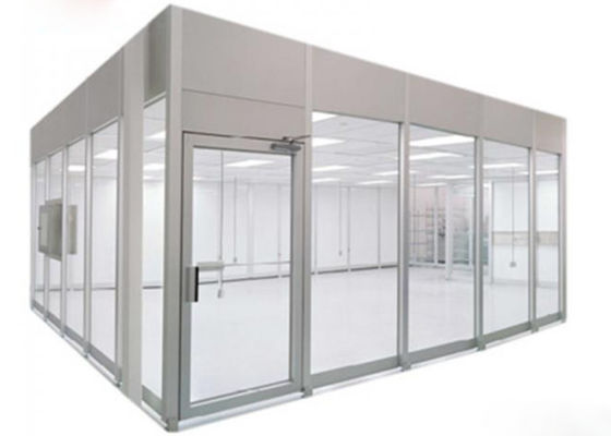 salas de limpeza modulares de Softwall da cabine/classe 100 da sala de limpeza da casa pré-fabricada de 220V 60HZ