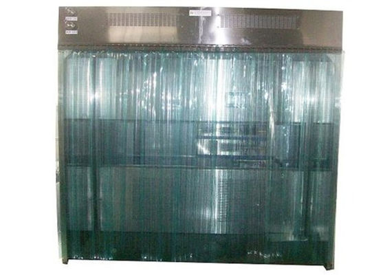 Folhas dos SS 304 que dispensam a cabine com o filtro da porta HEPA da cortina do PVC
