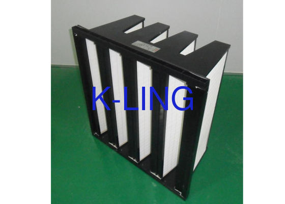 Quadro plástico do filtro do banco de Purifie V do filtro do ISO com volume de ar grande