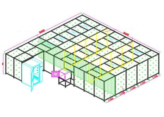 Salas de limpeza modulares do softwall da C.A. 220V para a purificação parcial