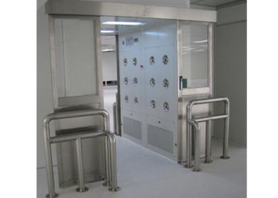 do túnel de aço inoxidável do chuveiro de ar da espessura de 1.2mm portas deslizantes infravermelhas auto