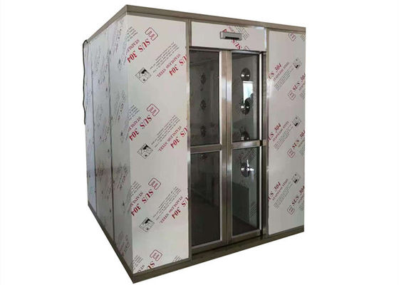 O chuveiro de ar modular farmacêutico do quarto desinfetado moderou portas dobro dos vidros bloqueia