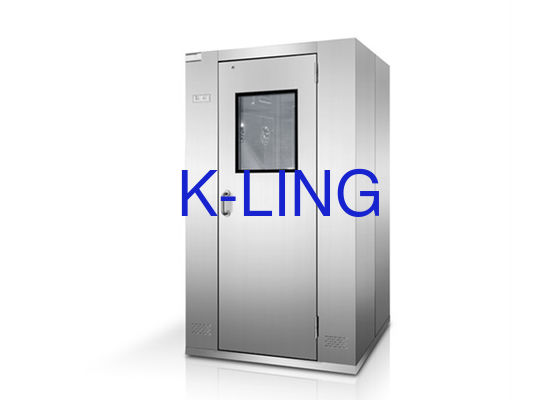 Túnel fotoelétrico do chuveiro de ar do controle 25m/S com a auto porta dobro