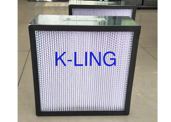 Filtro de ar profundo do plissado HEPA do separador do cartão para a eficiência H13 ou H14 do hospital